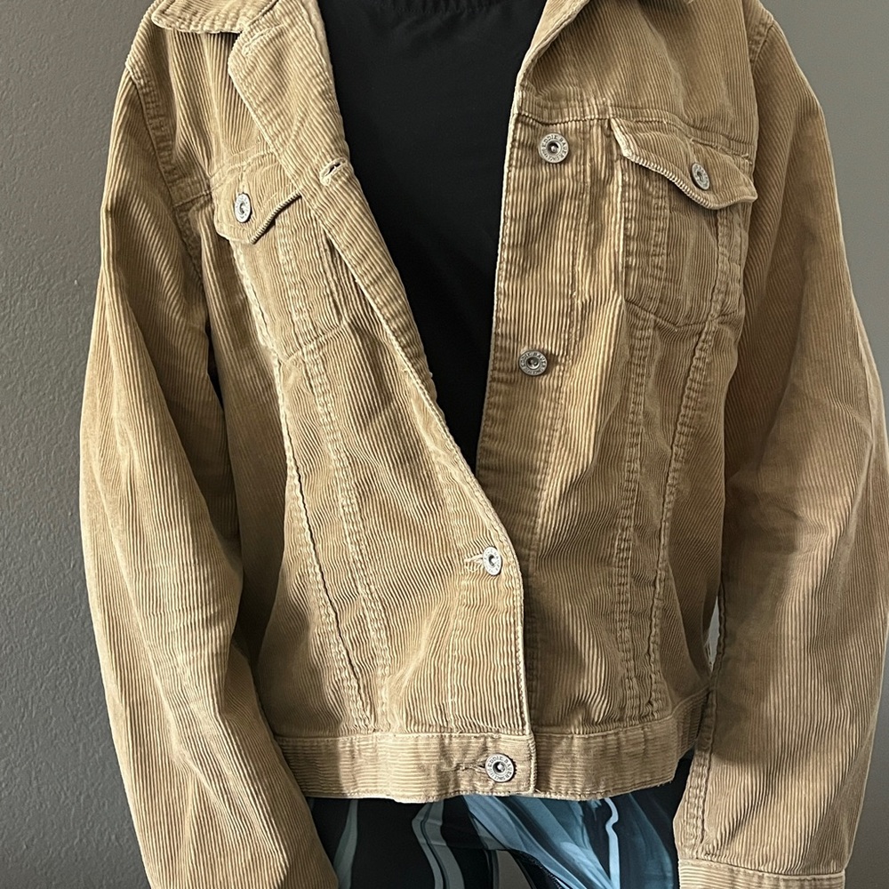 Classic Eddie Bauer Corduroy Jacket - 100% Cotton Size Large  Workwear Style